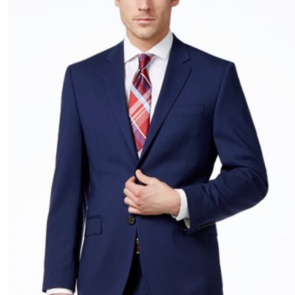 SALE! NWT Ralph Lauren 44R Navy Solid Blazer